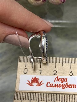 *Серьги Фиалки Иолит Африка арт. С1628Ю/Ag-617/13-401 вес 9,69 г - фото 241097 *Серьги Фиалки Иолит Африка арт. С1628Ю/Ag-617/13-401 вес 9,69 г - фото 241097