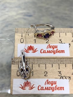 *Серьги Микс Иолит Родолит арт. С1616Ю/Ag-617/39ПОЗ-937 вес 3,56 г - фото 241158 *Серьги Микс Иолит Родолит арт. С1616Ю/Ag-617/39ПОЗ-937 вес 3,56 г - фото 241158