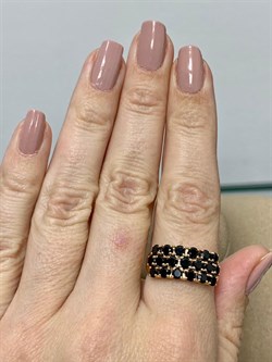 *Кольцо р.19 Черная Шпинель арт. К0837-607/ПОЗ-201 вес 2,68 г - фото 241359 *Кольцо р.19 Черная Шпинель арт. К0837-607/ПОЗ-201 вес 2,68 г - фото 241359