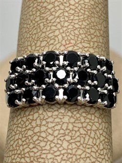 *Кольцо р.18,5 Черная Шпинель арт. К0837-607-943 вес 2,97 г - фото 241430 *Кольцо р.18,5 Черная Шпинель арт. К0837-607-943 вес 2,97 г - фото 241430