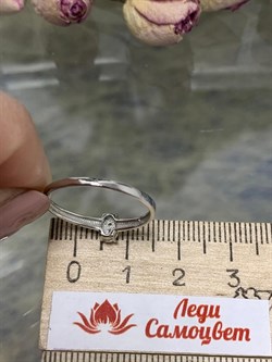 *Кольцо р.17,5 Белый Бр. арт. К1657Ю/Ag-620-756 вес 1,15 г - фото 241500 *Кольцо р.17,5 Белый Бр. арт. К1657Ю/Ag-620-756 вес 1,15 г - фото 241500