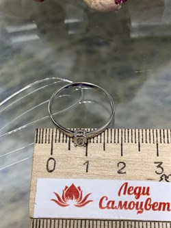 *Кольцо р.17,5 Белый Бр. арт. К1657Ю/Ag-620-756 вес 1,15 г - фото 241501 *Кольцо р.17,5 Белый Бр. арт. К1657Ю/Ag-620-756 вес 1,15 г - фото 241501