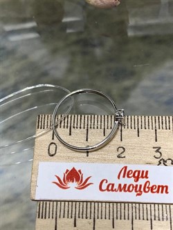 *Кольцо р.17,5 Белый Бр. арт. К1657Ю/Ag-620-756 вес 1,15 г - фото 241502 *Кольцо р.17,5 Белый Бр. арт. К1657Ю/Ag-620-756 вес 1,15 г - фото 241502