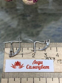 *Серьги Белый Бр. арт. С1657Ю/Ag-620-113 вес 1,65 г - фото 241515 *Серьги Белый Бр. арт. С1657Ю/Ag-620-113 вес 1,65 г - фото 241515