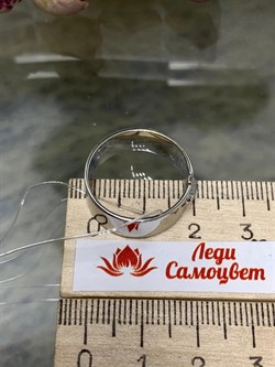 *Кольцо р.18,5 Белый Бр. арт. К1656/Ag-620-290 вес 5,55 г - фото 241546 *Кольцо р.18,5 Белый Бр. арт. К1656/Ag-620-290 вес 5,55 г - фото 241546