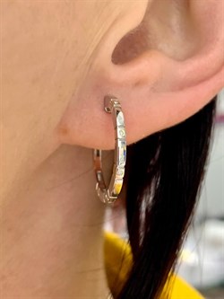 *Серьги Конго Белый Бр. арт. С1500/Ag-620ПОЗ-357 вес 3,74 г - фото 241562 *Серьги Конго Белый Бр. арт. С1500/Ag-620ПОЗ-357 вес 3,74 г - фото 241562