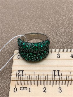 *Кольцо р.19,5 Зеленый Фианит арт. Fb-R00849-X-WB-X-X-NE-984 вес 8,24 г - фото 241616 *Кольцо р.19,5 Зеленый Фианит арт. Fb-R00849-X-WB-X-X-NE-984 вес 8,24 г - фото 241616