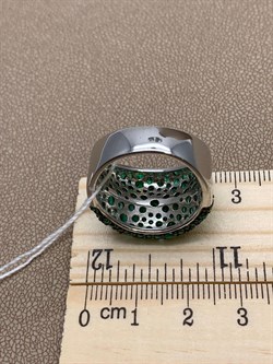 *Кольцо р.19,5 Зеленый Фианит арт. Fb-R00849-X-WB-X-X-NE-984 вес 8,24 г - фото 241617 *Кольцо р.19,5 Зеленый Фианит арт. Fb-R00849-X-WB-X-X-NE-984 вес 8,24 г - фото 241617