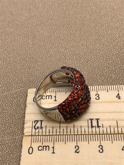 *Кольцо р.19 Рыжий Фианит Микро Вставки арт. Fb-R00849-X-WB-X-X-DG-502 вес 9 г - фото 241660 *Кольцо р.19 Рыжий Фианит Микро Вставки арт. Fb-R00849-X-WB-X-X-DG-502 вес 9 г - фото 241660