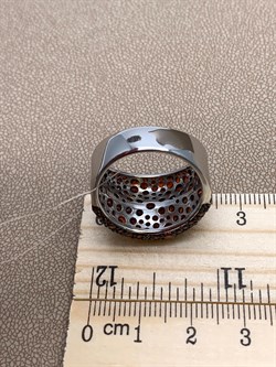 *Кольцо р.19 Рыжий Фианит Микро Вставки арт. Fb-R00849-X-WB-X-X-DG-502 вес 9 г - фото 241662 *Кольцо р.19 Рыжий Фианит Микро Вставки арт. Fb-R00849-X-WB-X-X-DG-502 вес 9 г - фото 241662