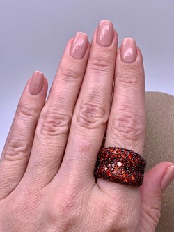 *Кольцо р.19 Рыжий Фианит Микро Вставки арт. Fb-R00849-X-WB-X-X-DG-502 вес 9 г - фото 241663 *Кольцо р.19 Рыжий Фианит Микро Вставки арт. Fb-R00849-X-WB-X-X-DG-502 вес 9 г - фото 241663