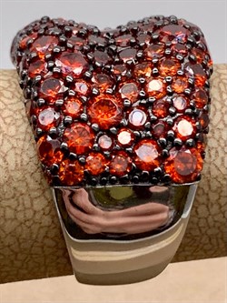 *Кольцо р.17 Рыжий Фианит Микро Вставки арт. Fb-R00849-X-WB-X-X-DG-571 вес 8,70 г - фото 241676 *Кольцо р.17 Рыжий Фианит Микро Вставки арт. Fb-R00849-X-WB-X-X-DG-571 вес 8,70 г - фото 241676