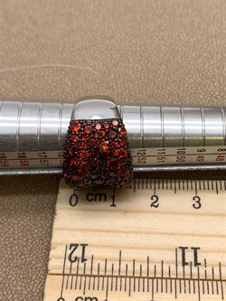 *Кольцо р.17 Рыжий Фианит Микро Вставки арт. Fb-R00849-X-WB-X-X-DG-571 вес 8,70 г - фото 241679 *Кольцо р.17 Рыжий Фианит Микро Вставки арт. Fb-R00849-X-WB-X-X-DG-571 вес 8,70 г - фото 241679