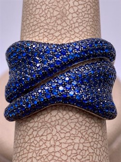 *Кольцо р.18 Синий Фианит Микро Вставки арт. MP-R01213-X-WB-X-X-SB-649 вес 7,99 г - фото 241703 *Кольцо р.18 Синий Фианит Микро Вставки арт. MP-R01213-X-WB-X-X-SB-649 вес 7,99 г - фото 241703