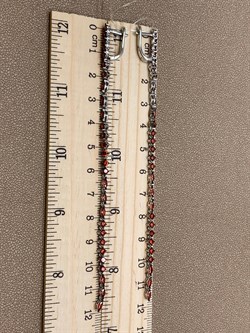 *Серьги Рыжий Фианит Микро Вставки арт. PD-E669-2-X-WB-X-X-Or-667 вес 7,45 г - фото 241717