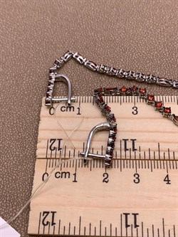 *Серьги Рыжий Фианит Микро Вставки арт. PD-E669-2-X-WB-X-X-Or-667 вес 7,45 г - фото 241718