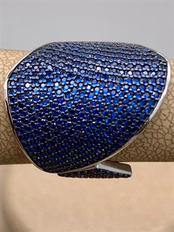 *Кольцо р.17 Синий Фианит Микро Вставки арт. MP-R00979-X-WB-X-X-SB-081 вес 5,67 г - фото 241742 *Кольцо р.17 Синий Фианит Микро Вставки арт. MP-R00979-X-WB-X-X-SB-081 вес 5,67 г - фото 241742