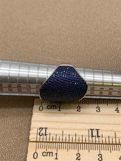 *Кольцо р.17 Синий Фианит Микро Вставки арт. MP-R00979-X-WB-X-X-SB-081 вес 5,67 г - фото 241745 *Кольцо р.17 Синий Фианит Микро Вставки арт. MP-R00979-X-WB-X-X-SB-081 вес 5,67 г - фото 241745