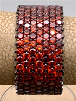 *Кольцо р.17 Рыжий Фианит Микро Вставки арт. SL-R01317-X-WB-X-X-DG-233 вес 7,35 г - фото 241778