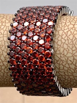 *Кольцо р.17 Рыжий Фианит Микро Вставки арт. SL-R01317-X-WB-X-X-DG-233 вес 7,35 г - фото 241780