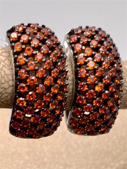 *Серьги Рыжий Фианит Микро Вставки арт. MP-E00598-X-WB-X-X-DG-499 вес 5,76 г - фото 241790 *Серьги Рыжий Фианит Микро Вставки арт. MP-E00598-X-WB-X-X-DG-499 вес 5,76 г - фото 241790