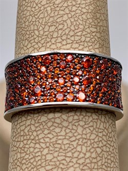 *Кольцо р.19 Рыжий Фианит Микро Вставки арт. MP-R01533-X-WB-X-X-DG-212 вес 6,77 г - фото 241794 *Кольцо р.19 Рыжий Фианит Микро Вставки арт. MP-R01533-X-WB-X-X-DG-212 вес 6,77 г - фото 241794