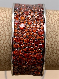 *Кольцо р.19 Рыжий Фианит Микро Вставки арт. MP-R01533-X-WB-X-X-DG-212 вес 6,77 г - фото 241796 *Кольцо р.19 Рыжий Фианит Микро Вставки арт. MP-R01533-X-WB-X-X-DG-212 вес 6,77 г - фото 241796