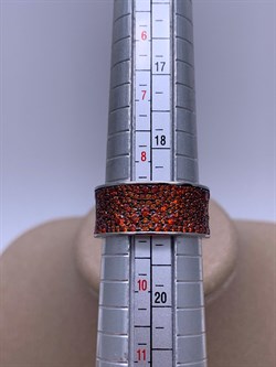 *Кольцо р.19 Рыжий Фианит Микро Вставки арт. MP-R01533-X-WB-X-X-DG-212 вес 6,77 г - фото 241797 *Кольцо р.19 Рыжий Фианит Микро Вставки арт. MP-R01533-X-WB-X-X-DG-212 вес 6,77 г - фото 241797