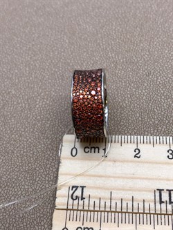 *Кольцо р.19 Рыжий Фианит Микро Вставки арт. MP-R01533-X-WB-X-X-DG-212 вес 6,77 г - фото 241799 *Кольцо р.19 Рыжий Фианит Микро Вставки арт. MP-R01533-X-WB-X-X-DG-212 вес 6,77 г - фото 241799