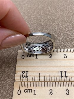 *Кольцо р.19,5 Рыжий Фианит Микро Вставки арт. MP-R00805-X-WB-X-X-Or-480 вес 4,42 г - фото 241839