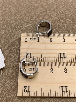 *Серьги Рыжий Фианит Микро Вставки арт. MP-E00805-X-WB-X-X-Or-327 вес 3,83 г - фото 241848