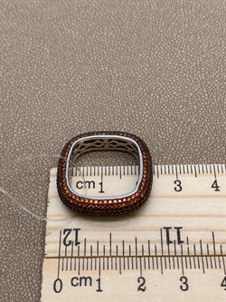 *Кольцо р.18 Рыжий Фианит Микро Вставки арт. MP-R00905-X-WB-X-X-DG-295 вес 6,14 г - фото 241861 *Кольцо р.18 Рыжий Фианит Микро Вставки арт. MP-R00905-X-WB-X-X-DG-295 вес 6,14 г - фото 241861