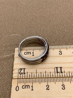 *Кольцо р.18 Рыжий Фианит Микро Вставки арт. CZ-R00681-X-WB-Or-X-Or-608 вес 4,21 г - фото 241878 *Кольцо р.18 Рыжий Фианит Микро Вставки арт. CZ-R00681-X-WB-Or-X-Or-608 вес 4,21 г - фото 241878