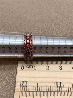 *Кольцо р.18 Рыжий Фианит Микро Вставки арт. CZ-R00681-X-WB-Or-X-Or-608 вес 4,21 г - фото 241886 *Кольцо р.18 Рыжий Фианит Микро Вставки арт. CZ-R00681-X-WB-Or-X-Or-608 вес 4,21 г - фото 241886