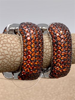 *Серьги Конго Рыжий Фианит Микро Вставки арт. MP-E00905-X-WB-X-X-DG-315 вес 6,36 г - фото 241901 *Серьги Конго Рыжий Фианит Микро Вставки арт. MP-E00905-X-WB-X-X-DG-315 вес 6,36 г - фото 241901