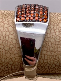 *Кольцо р.17 Рыжий Фианит Микро Вставки арт. MP-R01516-X-WB-X-X-Or-855 вес 3,63 г - фото 241918 *Кольцо р.17 Рыжий Фианит Микро Вставки арт. MP-R01516-X-WB-X-X-Or-855 вес 3,63 г - фото 241918