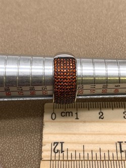 *Кольцо р.17 Рыжий Фианит Микро Вставки арт. MP-R01516-X-WB-X-X-Or-855 вес 3,63 г - фото 241921 *Кольцо р.17 Рыжий Фианит Микро Вставки арт. MP-R01516-X-WB-X-X-Or-855 вес 3,63 г - фото 241921