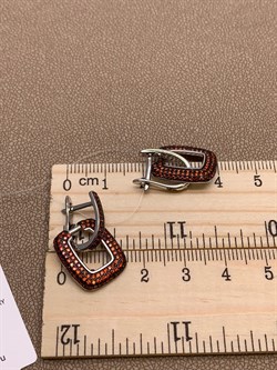 *Серьги Трансформеры Рыжий Фианит Микро Вставки арт. MP-E01516-X-WB-X-X-Or-971 вес 4,96 г - фото 241923 *Серьги Трансформеры Рыжий Фианит Микро Вставки арт. MP-E01516-X-WB-X-X-Or-971 вес 4,96 г - фото 241923