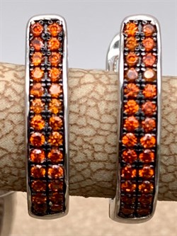 *Серьги Трансформеры Рыжий Фианит Микро Вставки арт. MP-E01516-X-WB-X-X-Or-971 вес 4,96 г - фото 241931 *Серьги Трансформеры Рыжий Фианит Микро Вставки арт. MP-E01516-X-WB-X-X-Or-971 вес 4,96 г - фото 241931