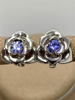 *Серьги Роза Танзанит арт SM-E00573-X-W-TN-X-X-562 вес 5,08 г - фото 241947 *Серьги Роза Танзанит арт SM-E00573-X-W-TN-X-X-562 вес 5,08 г - фото 241947