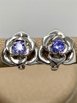 *Серьги Роза Танзанит арт SM-E00573-X-W-TN-X-X-562 вес 5,08 г - фото 241948 *Серьги Роза Танзанит арт SM-E00573-X-W-TN-X-X-562 вес 5,08 г - фото 241948