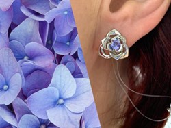 *Серьги Роза Танзанит арт SM-E00573-X-W-TN-X-X-562 вес 5,08 г - фото 241949 *Серьги Роза Танзанит арт SM-E00573-X-W-TN-X-X-562 вес 5,08 г - фото 241949