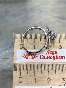 *Кольцо р.18,5 Роза Танзанит арт. SM-R01829-X-W-TN-X-X-806 вес 3,38 г - фото 241965 *Кольцо р.18,5 Роза Танзанит арт. SM-R01829-X-W-TN-X-X-806 вес 3,38 г - фото 241965
