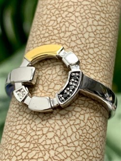 *Кольцо р.18 Черный Бр. арт. К1462/Ag-625ПОЗ-132 вес 2,68 г - фото 242055 *Кольцо р.18 Черный Бр. арт. К1462/Ag-625ПОЗ-132 вес 2,68 г - фото 242055