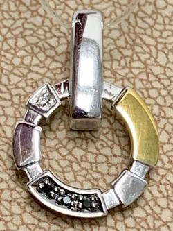 *Подвеска Черный Бр. арт. П1462/Ag-625ПОЗ-557 вес 1,99 г - фото 242079 *Подвеска Черный Бр. арт. П1462/Ag-625ПОЗ-557 вес 1,99 г - фото 242079