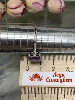 *Кольцо р.20 Аметист Урал арт. К1270/Ag-617/14-667 вес 2,31 г - фото 242113