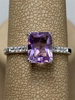 *Кольцо р.20 Аметист Урал арт. К1270/Ag-617/14-667 вес 2,31 г - фото 242118