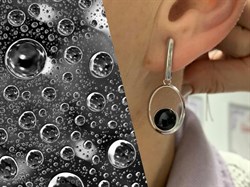 *Серьги Оникс арт. 2340391247-20-113 вес 5,8 г - фото 242246 *Серьги Оникс арт. 2340391247-20-113 вес 5,8 г - фото 242246