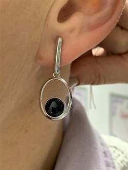 *Серьги Оникс арт. 2340391247-20-113 вес 5,8 г - фото 242247 *Серьги Оникс арт. 2340391247-20-113 вес 5,8 г - фото 242247