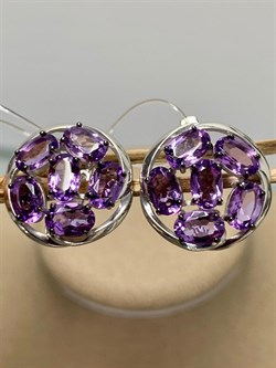 *Серьги Орхидея Аметист Урал арт. С1035Ю/Ag-607/14-041 вес 4,65 г - фото 242306 *Серьги Орхидея Аметист Урал арт. С1035Ю/Ag-607/14-041 вес 4,65 г - фото 242306